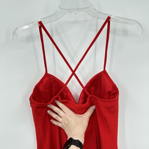 Cache Red Maxi Dress - Picture 7 of 9